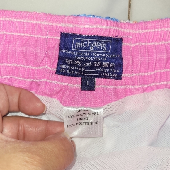 MICHAEL'S SWIMWEAR MEN'S   ELEPHANTS SWIM TRUNKS SIZE L - Picture 3 of 10